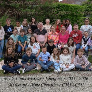 Ecole Pasteur Photo de classe CM1 CM2 2025-2026